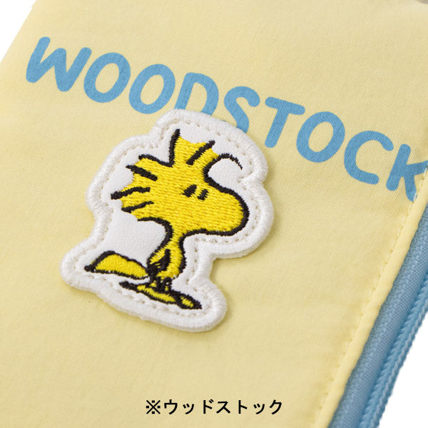 スヌーピー リール付きパスケース (フェイクレザーワッペンシリーズ)