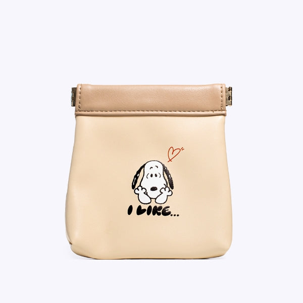 合皮のキャンディポーチ・PEANUTS (I Like/BGE)