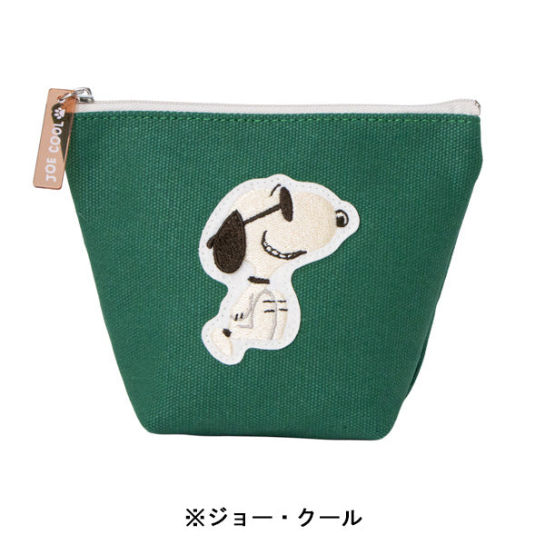 スヌーピー 舟形ポーチ (耳ぴょこ 立体刺繍シリーズ)