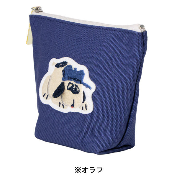 スヌーピー 舟形ポーチ (耳ぴょこ 立体刺繍シリーズ)