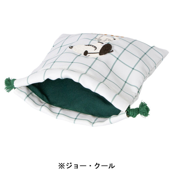スヌーピー 巾着 (耳ぴょこ 立体刺繍シリーズ)