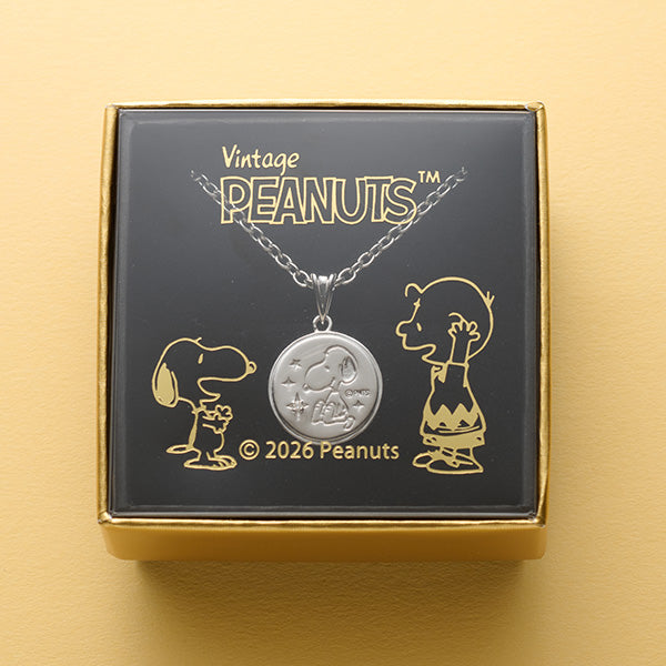 【おかいものSNOOPYオリジナル】メダル型 リバーシブルペンダント
