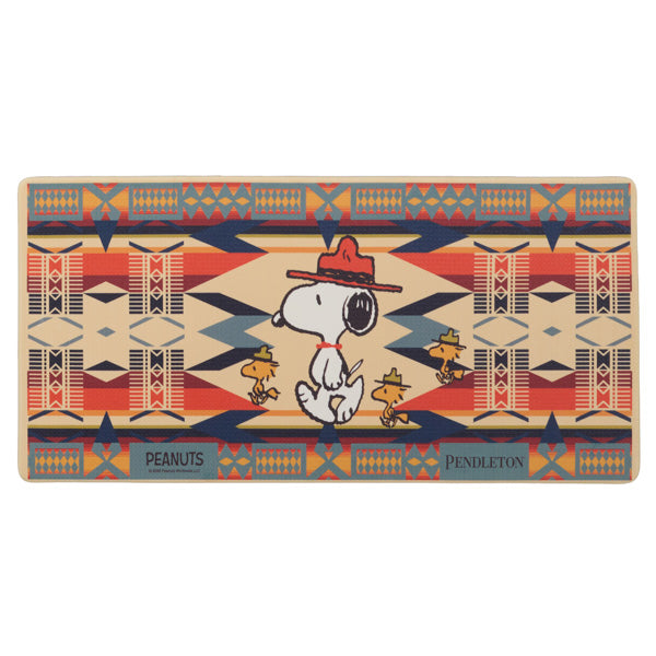 PEANUTS PENDLETON　PVCロングマット (ファイアーレジェンド／約45×90cm)