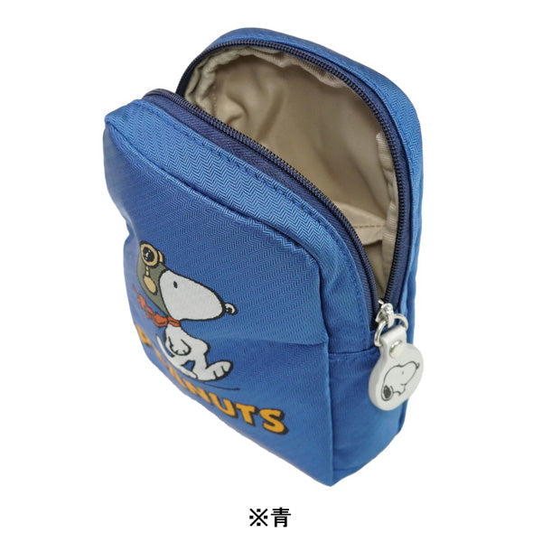 PEANUTS／コスメポーチ　(フライング・エース柄)