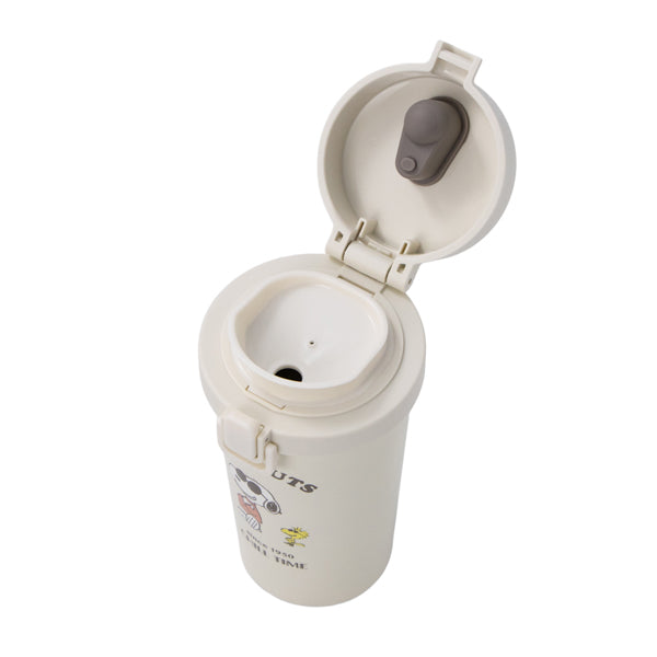 スヌーピー ワンプッシュタンブラー (370ml/ジョー・クール＆ウッドストック)