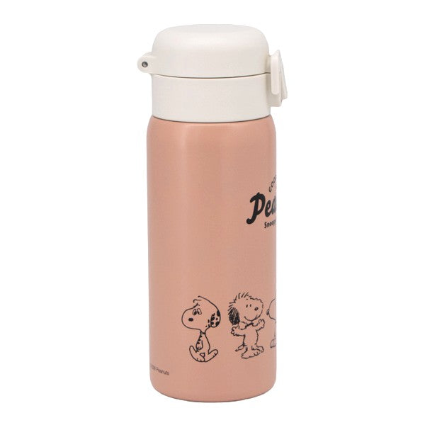 スヌーピー ワンプッシュステンレスボトル 350mL (cheerful mood)
