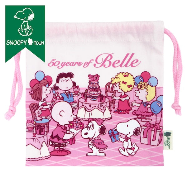 スヌーピー 巾着　(BELLE 50th)
