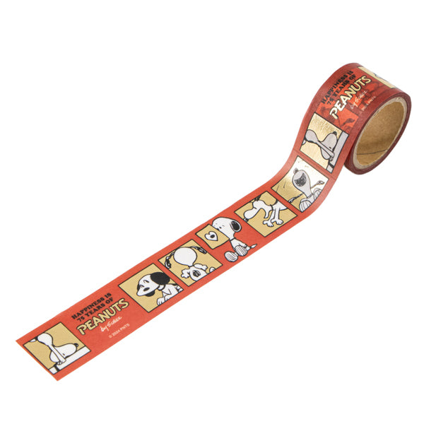 スヌーピー金箔マスキングテープ（赤）