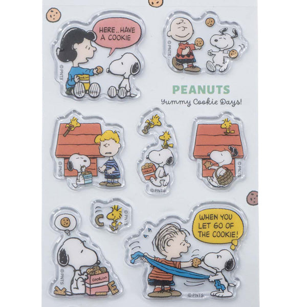 スヌーピーキャンディシール Yummy Cookie Days! (水色)