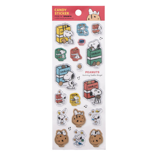 スヌーピーキャンディシール Yummy Cookie Days! (白)