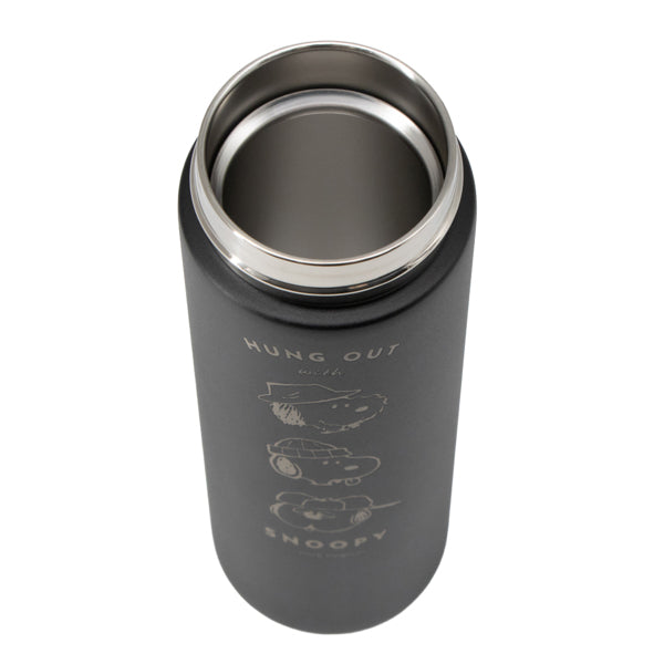 スヌーピー ハンドル付きステンレスボトル 500ml (アウトドアシリーズ)