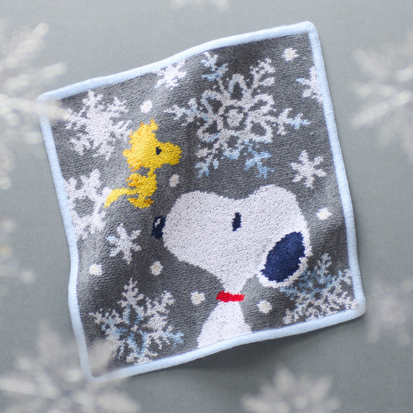 【おかいものSNOOPY限定】※11月6日発売※FEILERハンカチ（SNOOPY SNOW CRYSTAL WHITE）